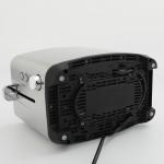 Stainless Toaster 6 Browning Options 2 Slice Toaster with  Removable Crumb Tray