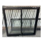 Black Frame Aluminum Sliding Glass Window Double Glass Customized for sale