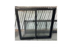 China Black Frame Aluminum Sliding Glass Window Double Glass Customized supplier