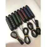 PVC Coated Steel Wire Adjustable Speed Skipping Rope 16cm Handle Length for sale