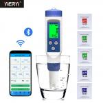 5 In 1 TDS Salinity Bluetooth PH Meter Digital Water Quality Monitor For Pools for sale