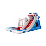 Aldult  Outdoor Rental Inflatable Large Water Slides With Bouncy for sale