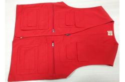 China Polyester V - neck Arm Sleeves Casual Work Uniforms with Multi - Pocket supplier