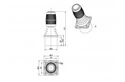 China Navigation Industrial Optical Marine Vandal Proof Structure Joystick With 1 Button supplier