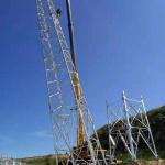 3 Leg 4 Leg Telecommunication Galvanized Steel Tower Angular Sst 49m for sale