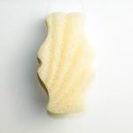 OEM Logo Light Orange Body Konjac Sponge Reusable Exfoliating Facial Buff Puff for sale