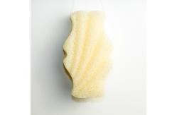 China OEM Logo Light Orange Body Konjac Sponge Reusable Exfoliating Facial Buff Puff supplier
