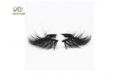 China Multi Layered Synthetic Hair 33MM Natural Long False Lashes supplier
