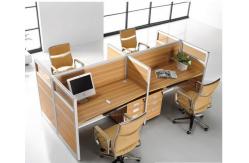 China Full High Office Furniture Partitions / L & T Shaped Office Workstation Table supplier