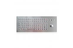 China 84 Key Washable  Industrial Keyboard With Trackball , stainless steel keyboard supplier
