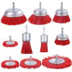 Nylon Filament Abrasive Wire Wheel Brush Set 10 Pack for sale