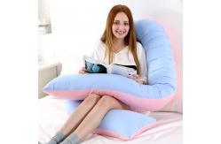 China Breathable Full Body Size Pregnant Lady Pillow U Shaped Sleeping Cushions supplier