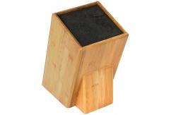China Standing Universal Bamboo Knife Block Custom Shaped For Kitchen Ware supplier