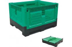 China Large Strong Folding Milk Crate High Load Capacity Lids Available supplier