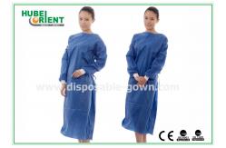 China ISO13485 SMS Single Use Surgical Gown With Knitted Wrist supplier