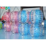 Inflatable Carnival Games Adult TPU PVC Body Zorb Bumper Ball Set Transparent Blue Pink Inflatable Bubble Soccer for sale
