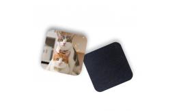 China 8 X 8cm Square Shape Red Fox Custom Printed Coasters supplier