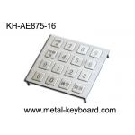 Dot matrix Dynamic vandal proof keypad Metal , Outdoor Kiosk stainless steel keypad for sale