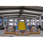 Top Inflatable Robot  City Bounce Jumpers , Commercial Fun Bounce House With Big Slide for sale