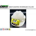 18000lux Brightness LED Miners Cap Lamp One Main Light Two Auxiliary Lights for sale