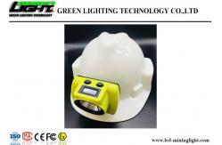 China 18000lux Brightness LED Miners Cap Lamp One Main Light Two Auxiliary Lights supplier