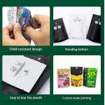 Tamper Evident Child Resistant Pouches Flat Bottom Zipper For Medicine