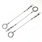 Black Stainless Steel Wire Rope Fittings Hanging Hook Fishing Tools Safety for sale