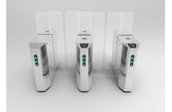 China Anti Pinch Acrylic Panel Swing Turnstile Gates Baffle Access Control supplier