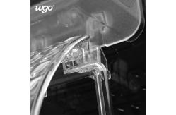 China No Drilling WGO Soap And Tissue Holder Integrated Transparent Bathroom Shelf supplier