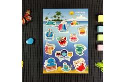 China PU 3D Custom Waterproof Stickers Repeated Pasting Die Cut Vinyl Stickers supplier