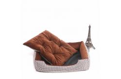 China Rectangle Polyester Removable XL Dog Bed Plush Pet Beds supplier