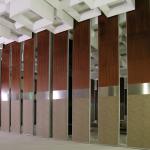 Hotel Melamine Finish Fire Rated Sound Insulation Sliding Folding Movable Wall Partition for sale