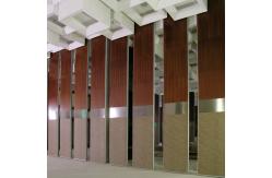 China Hotel Melamine Finish Fire Rated Sound Insulation Sliding Folding Movable Wall Partition supplier