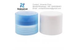 China Custom Plastic Round Sponge Bottle Cap Hand Brush Head For Cosmetic Packing supplier