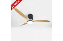 China Modern Design Wooden Blades DC Ceiling Fan with Reversible Function and Remote Control supplier