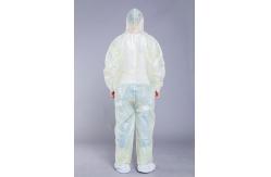 China Dust Protective Knit Cuff Zipper Disposable Work Overalls supplier