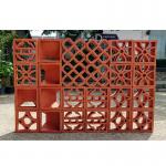 Fence Panel Red Decorative Terracotta Bricks Decorative Flower Hollow for sale