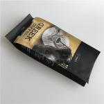 Customized Printing 250g Four Side Sealed Stand Up Coffee Pouches With Valve for sale