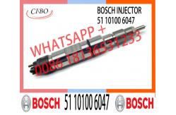 China fast dispatch fuel injector '0445120053 51 10100 6047 for MAN truck supplier