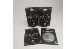 China Clear Window Stand Up Pouch Smell Proof CBD Packaging Bag With Childproof Zipper supplier