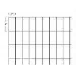Black 14 Gauge PVC Coated Welded Wire Fence Mesh 5 ft X 100 ft Galvanized for sale