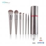 OEM ODM 6PCS Travel Makeup Brush Set With Holder Private Label for sale