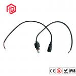 Black White PVC 2 Pin Waterproof DC Connectors for sale