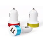 3.1A Mini Bullet 2 Port Dual USB Car Chargers Adaptor ABS PC Material For Mobile Phone for sale