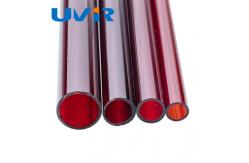 China Ruby Infrared Quartz Tube with 5000 hours Long serving life supplier
