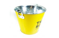 China Tinplate Metal Wine Bucket 5L Personalized Wine Chiller Bucket supplier