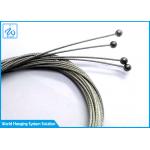 Bright Galvanized Zinc Die Cast Wire Rope Assembly For Hanging Support Lanyards for sale