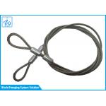 SGS Extension Spring Safety Cable 3mm Stainless Steel Wire Rope With Loop End for sale