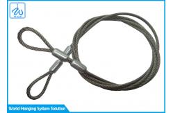 China SGS Extension Spring Safety Cable 3mm Stainless Steel Wire Rope With Loop End supplier