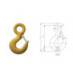 FE Clevis Grab Hook With Pear Link Electric Boat Winch With Strap Breaking Load 7350 Kg Black Zinc Plated for sale